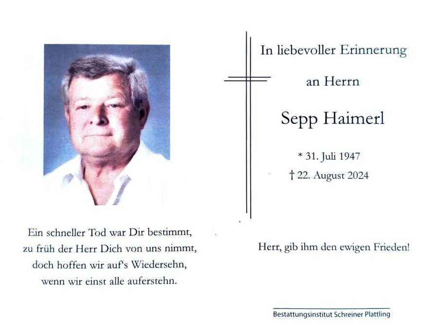 Gedenkbild für Sepp Haimerl